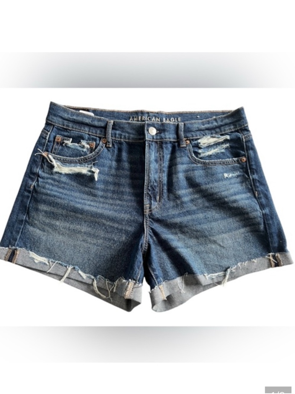 American Eagle “the perfect short” Blue Denim Shorts